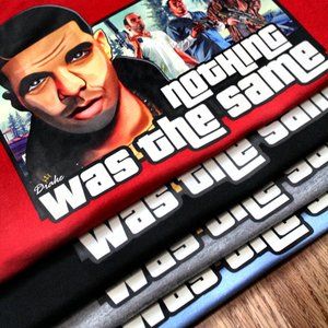 From Grand Theft Auto Video Game Drake T-Shirt Size Medium